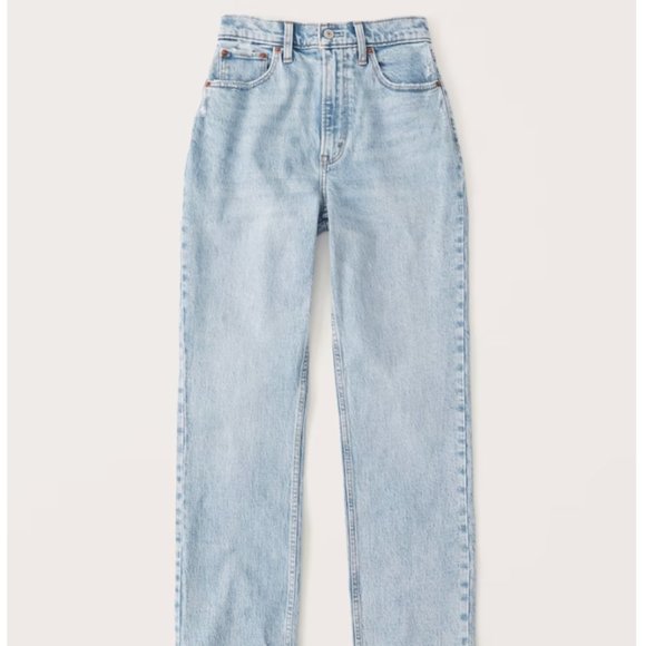 Abercrombie & Fitch Denim - Abercrombie & Fitch Light Blue Straight Leg Jeans